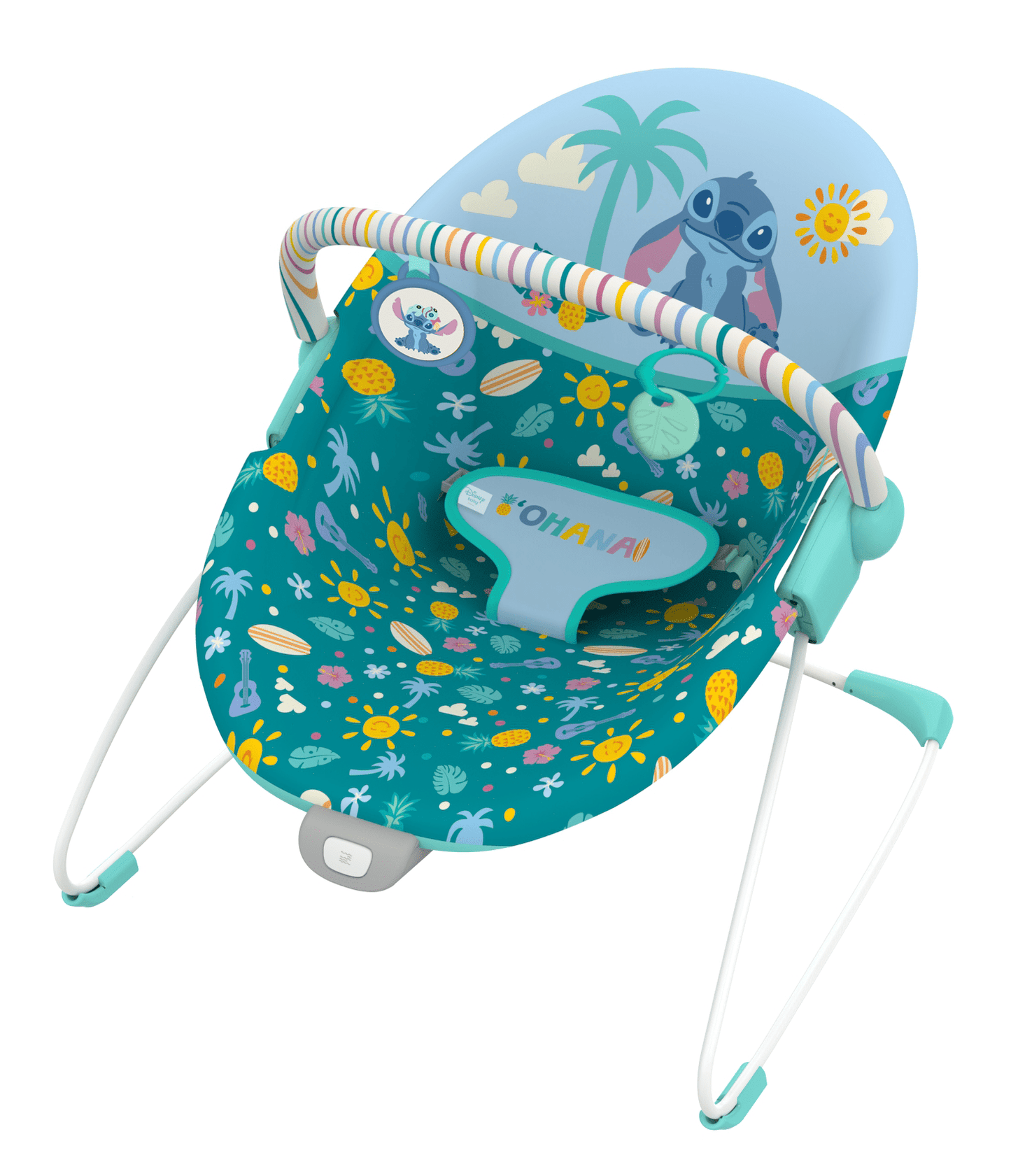 Bright Starts Stitch™ Ohana Paradise™ Vibrating Bouncer - Premium for Kids in Qatar | Toysaro.com