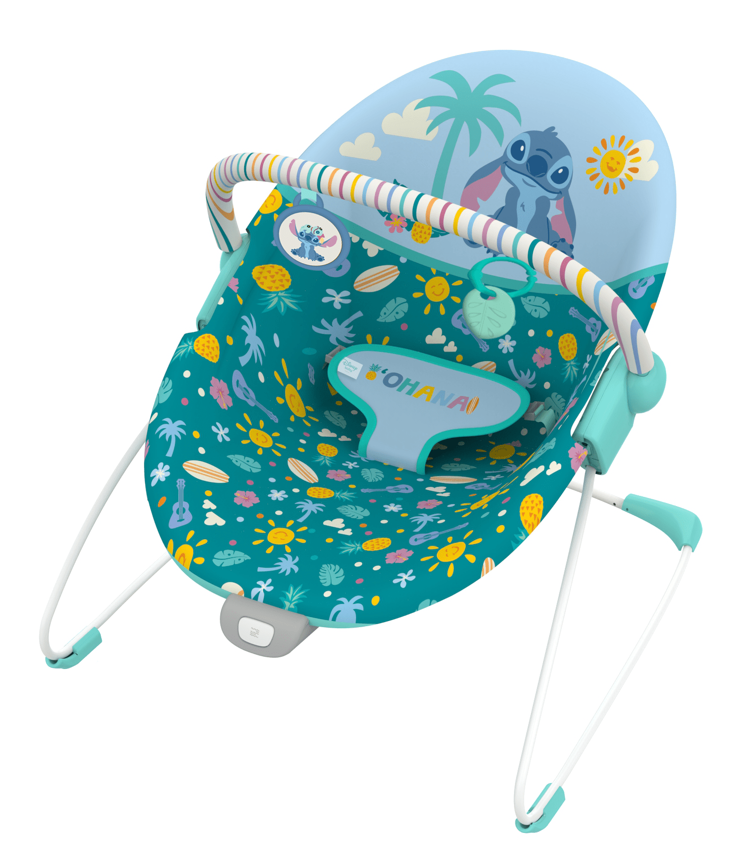 Bright Starts Stitch™ Ohana Paradise™ Vibrating Bouncer - Premium for Kids in Qatar | Toysaro.com