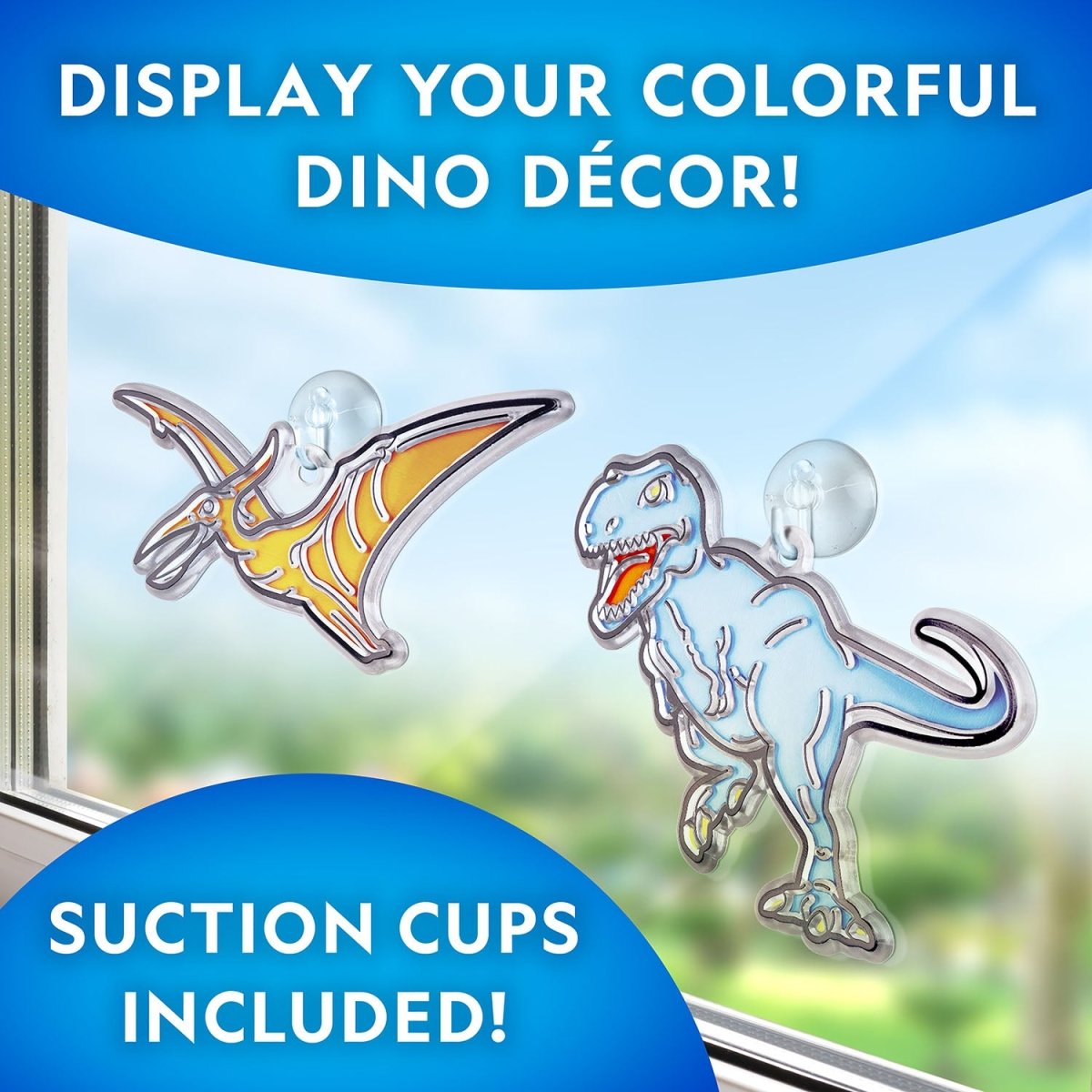 NG GID STAINED GLASS DINOSAURS - Premium for Kids in Qatar | Toysaro.com