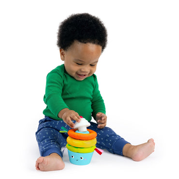 Bright Starts™ Cupcake Tower™ Stacking Toy with Teether - Premium for Kids in Qatar | Toysaro.com