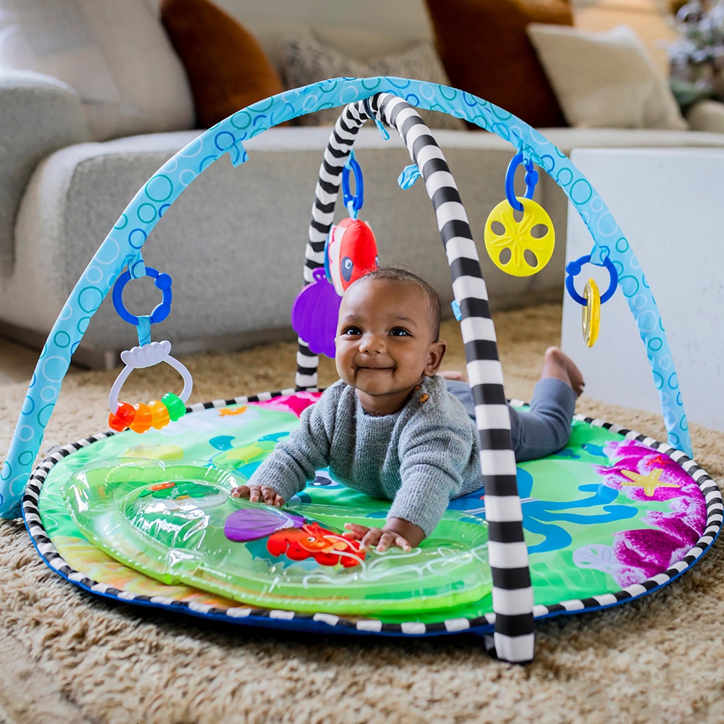 Baby Einstein™Sea Floor Explorers™ 2 - in - 1 Water Mat Play Gym - Premium for Kids in Qatar | Toysaro.com