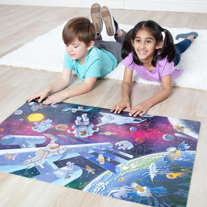 Melissa and Doug Outer Space Glow in the Dark Floor Puzzle - Premium for Kids in Qatar | Toysaro.com