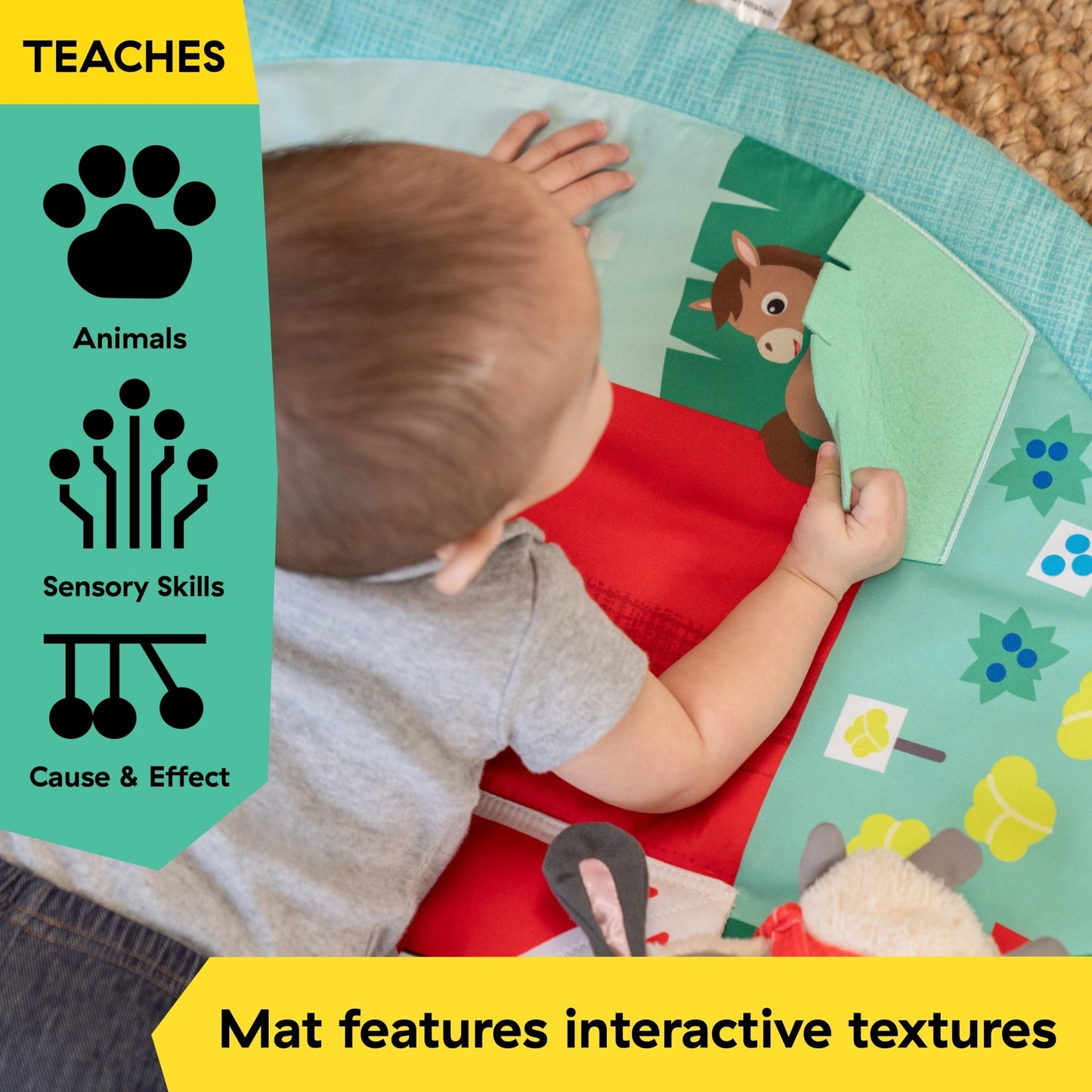 Baby Einstein™ Happy Harvest™ Touch & Feel Activity Gym - Premium for Kids in Qatar | Toysaro.com