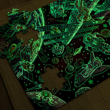 Melissa and Doug Outer Space Glow in the Dark Floor Puzzle - Premium for Kids in Qatar | Toysaro.com