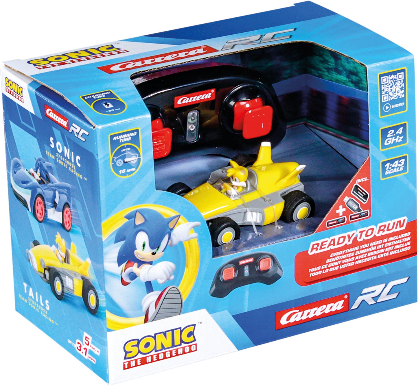 TEAM SONIC RACING MINI RC TAILS 1:43 - Premium for Kids in Qatar | Toysaro.com