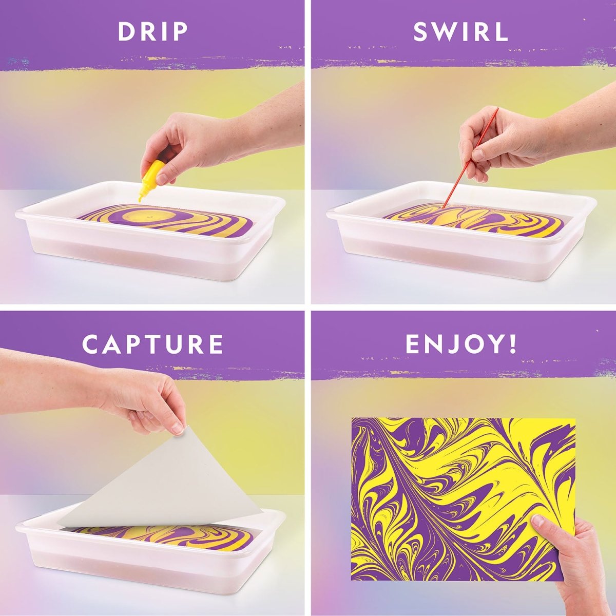 NG PAINT MARBLING CRAFT KIT - Premium for Kids in Qatar | Toysaro.com