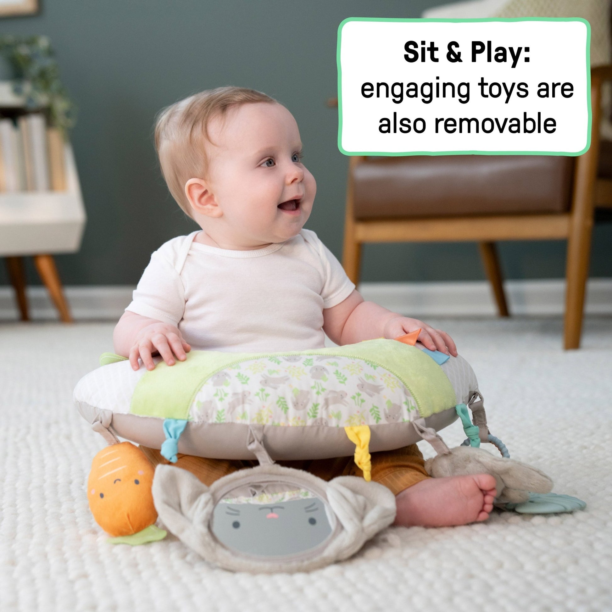 Ingenuity™ Cozy Prop Sylvi™ Tummy Time Activity Pillow - Premium for Kids in Qatar | Toysaro.com
