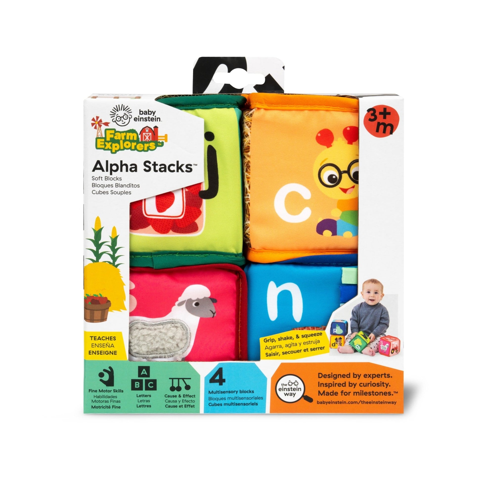 Baby Einstein™ Alpha Stacks™ Soft Blocks - Premium for Kids in Qatar | Toysaro.com