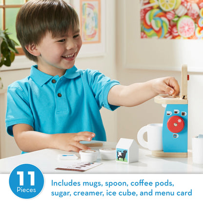 Melissa and Doug Wooden Brew & Serve Coffee Set - Premium for Kids in Qatar | Toysaro.com