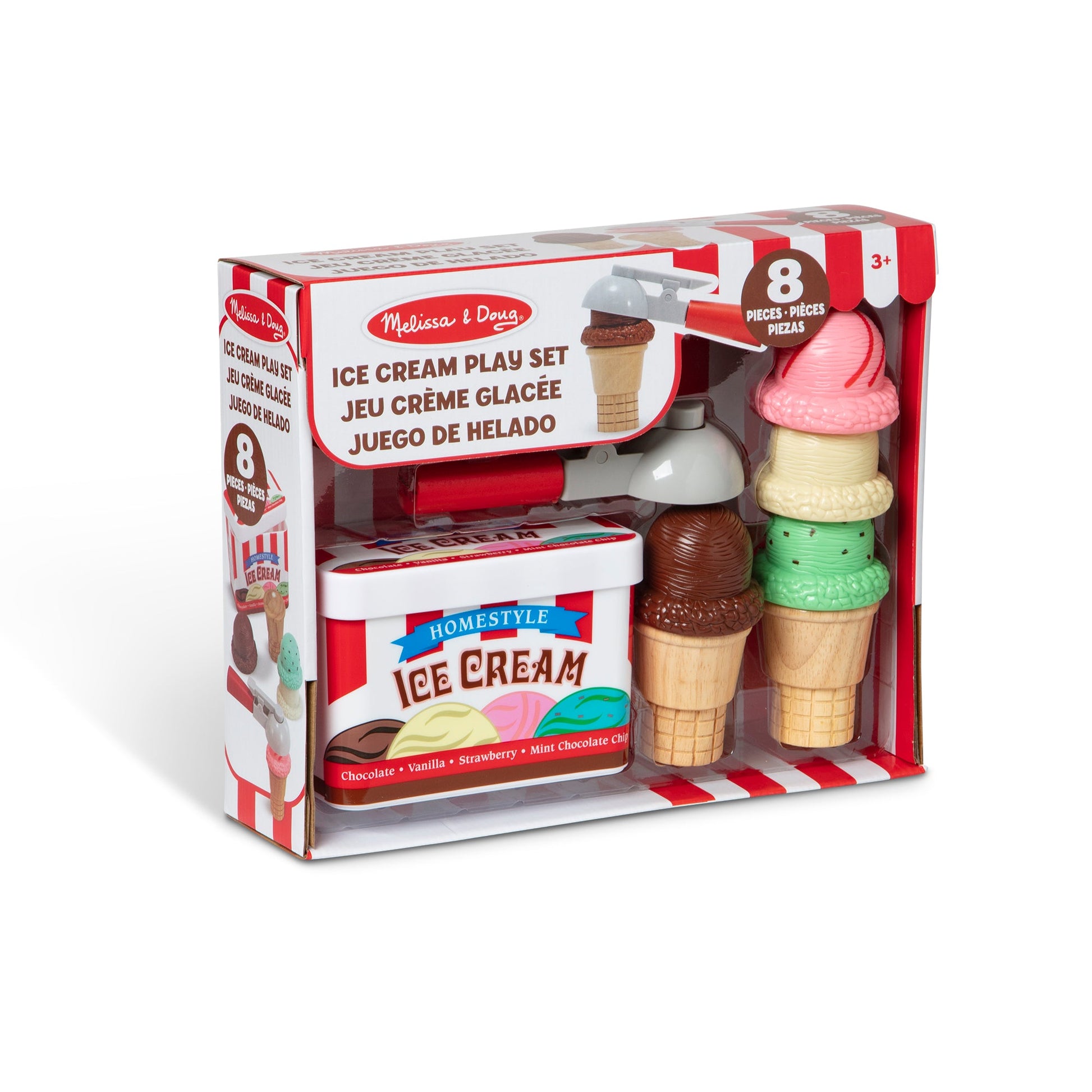Melissa and Doug Scoop & Stack Ice Cream Cone Playset - Premium for Kids in Qatar | Toysaro.com