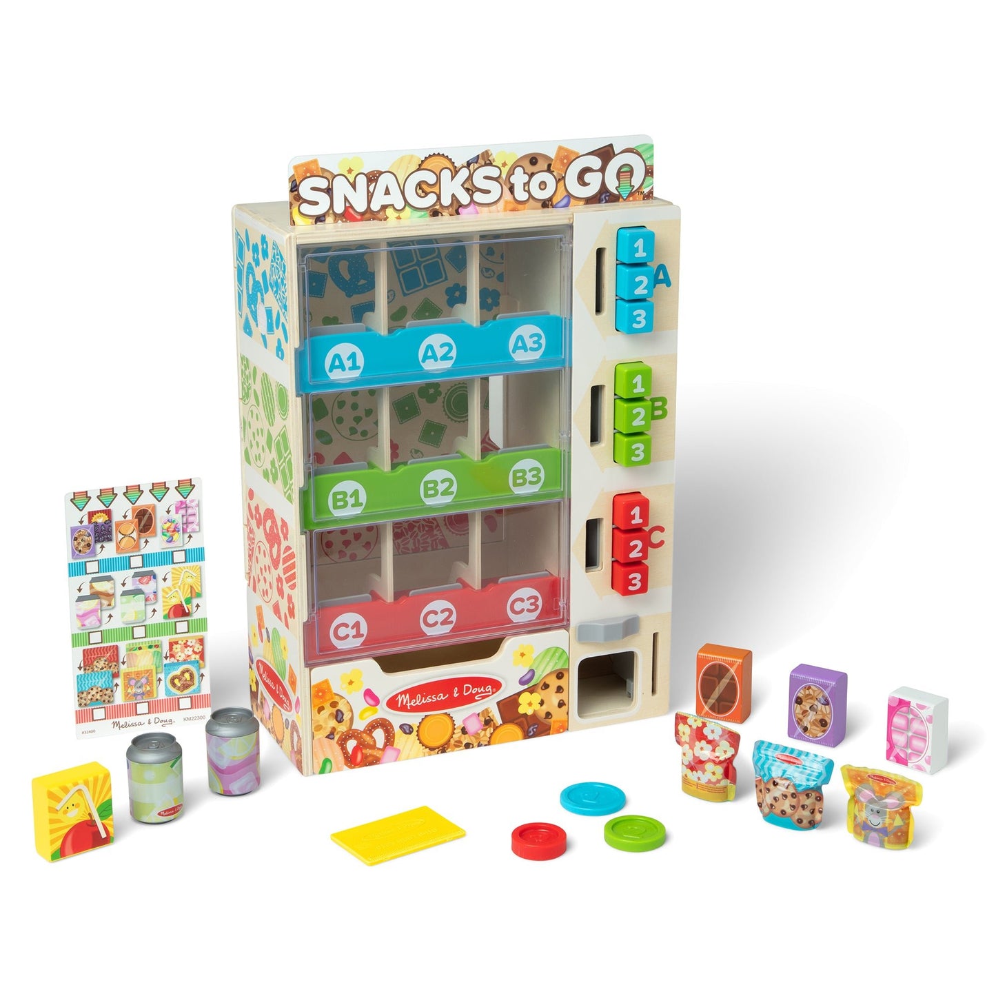 Melissa and Doug Sort, Stock, Select Wooden Vending Machine Play Set - Premium for Kids in Qatar | Toysaro.com