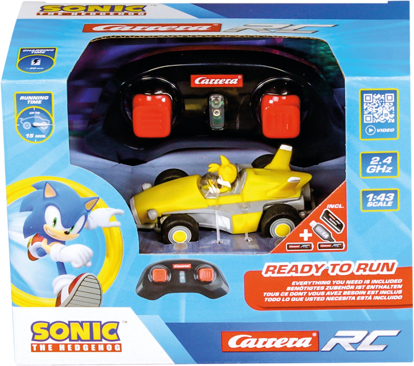 TEAM SONIC RACING MINI RC TAILS 1:43 - Premium for Kids in Qatar | Toysaro.com