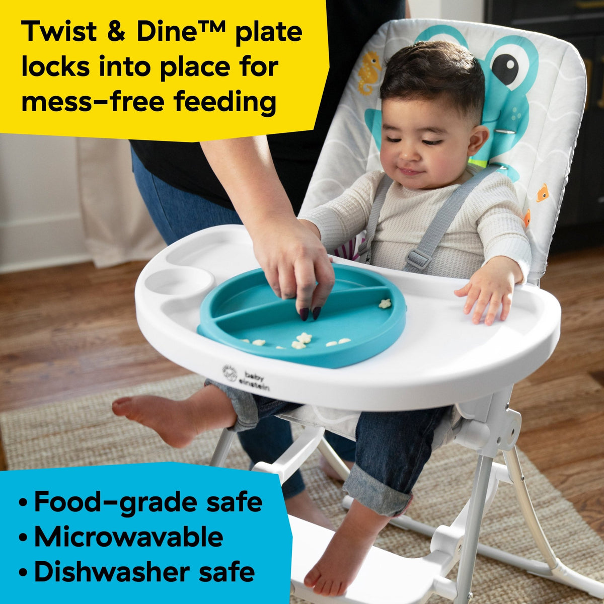 Baby Einstein™ Snack and Splash Compact Folding High Chair - Premium for Kids in Qatar | Toysaro.com