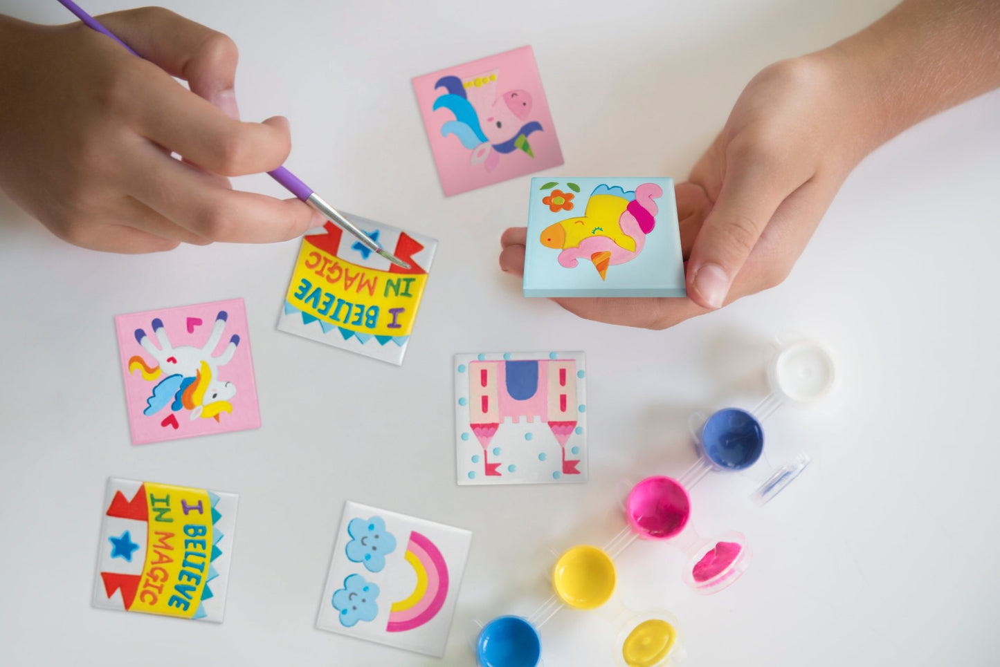 4M Unicorns Mini Tile Art - Premium for Kids in Qatar | Toysaro.com