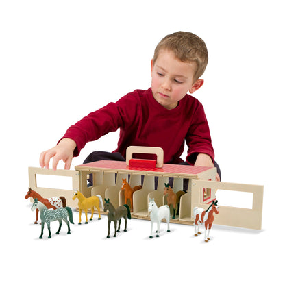 Melissa and Doug Take - Along Show - Horse Stable - Premium for Kids in Qatar | Toysaro.com
