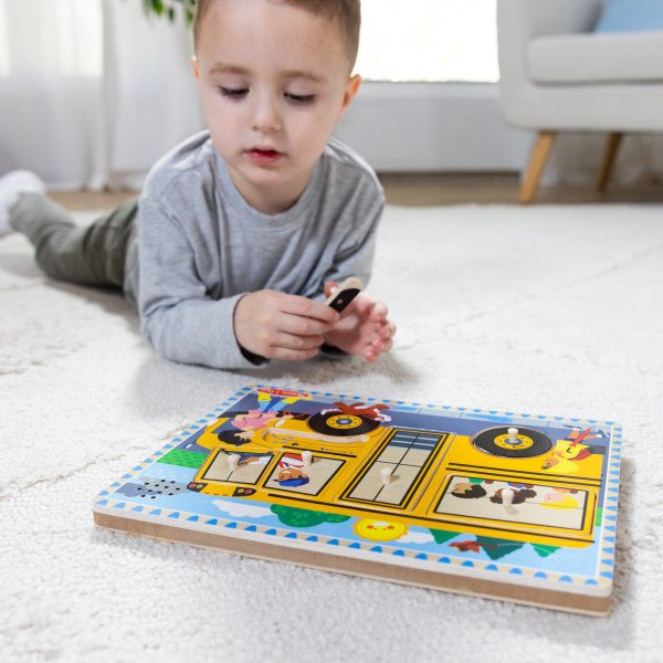 Melissa and Doug The Wheels on the Bus Sound Puzzle - Premium for Kids in Qatar | Toysaro.com