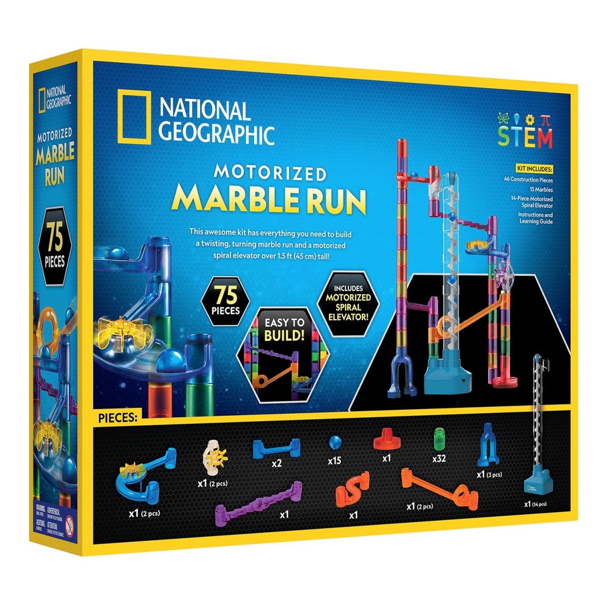 NG MOTORIZED MARBLE RUN - 75 PIECE SET - Premium for Kids in Qatar | Toysaro.com