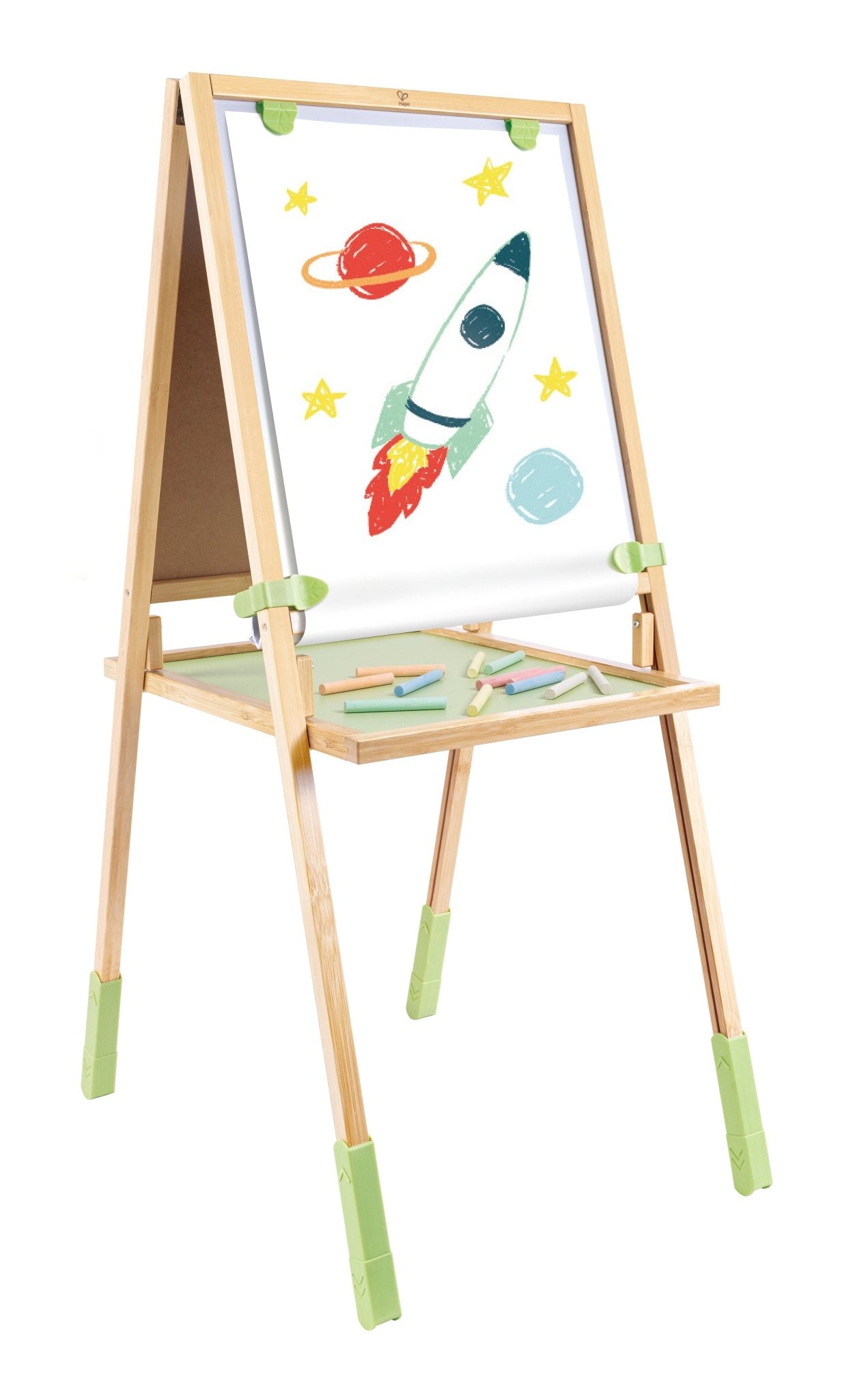 Hape 3in1 Step Up Bamboo Easel with Accessories - Premium for Kids in Qatar | Toysaro.com