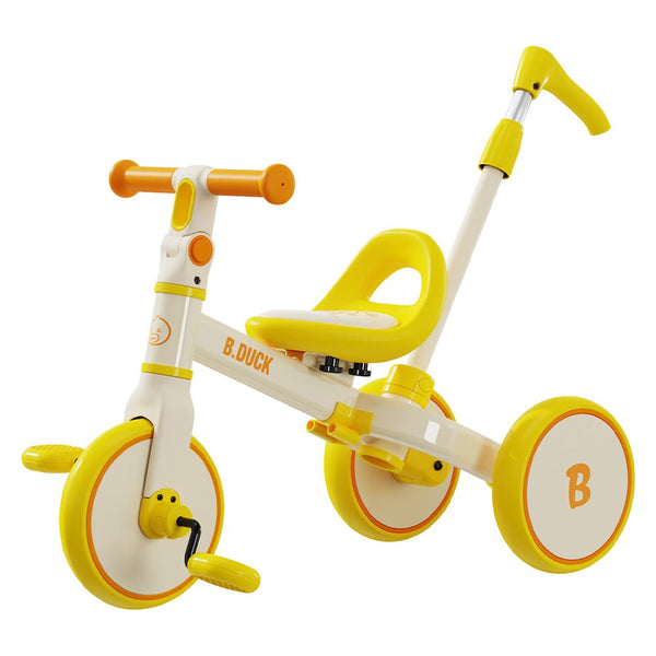 B.DUCK 2 in one Tricycle and Balance Bike with handle bar, 2310, Yellow - Premium for Kids in Qatar | Toysaro.com