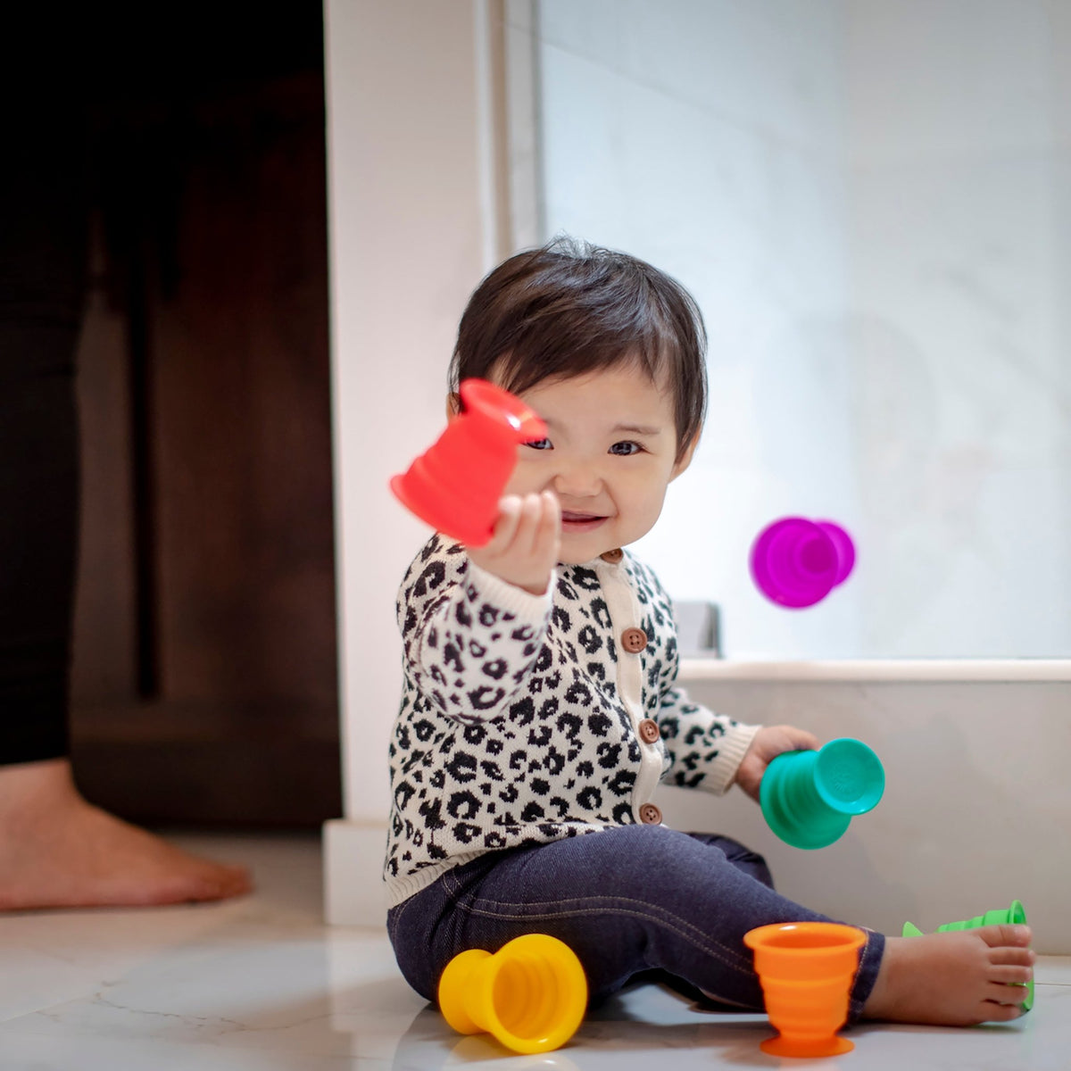 Stack & Squish Cups™ Sensory Stacking Toys - Premium for Kids in Qatar | Toysaro.com