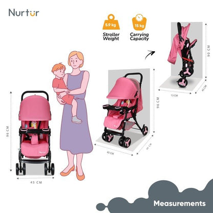 Nurtur Baby Stroller - S906 - NR3 - Premium for Kids in Qatar | Toysaro.com