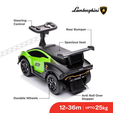 Moon Lamborghini Essenza SC V12 Ride On (Green) - Premium for Kids in Qatar | Toysaro.com
