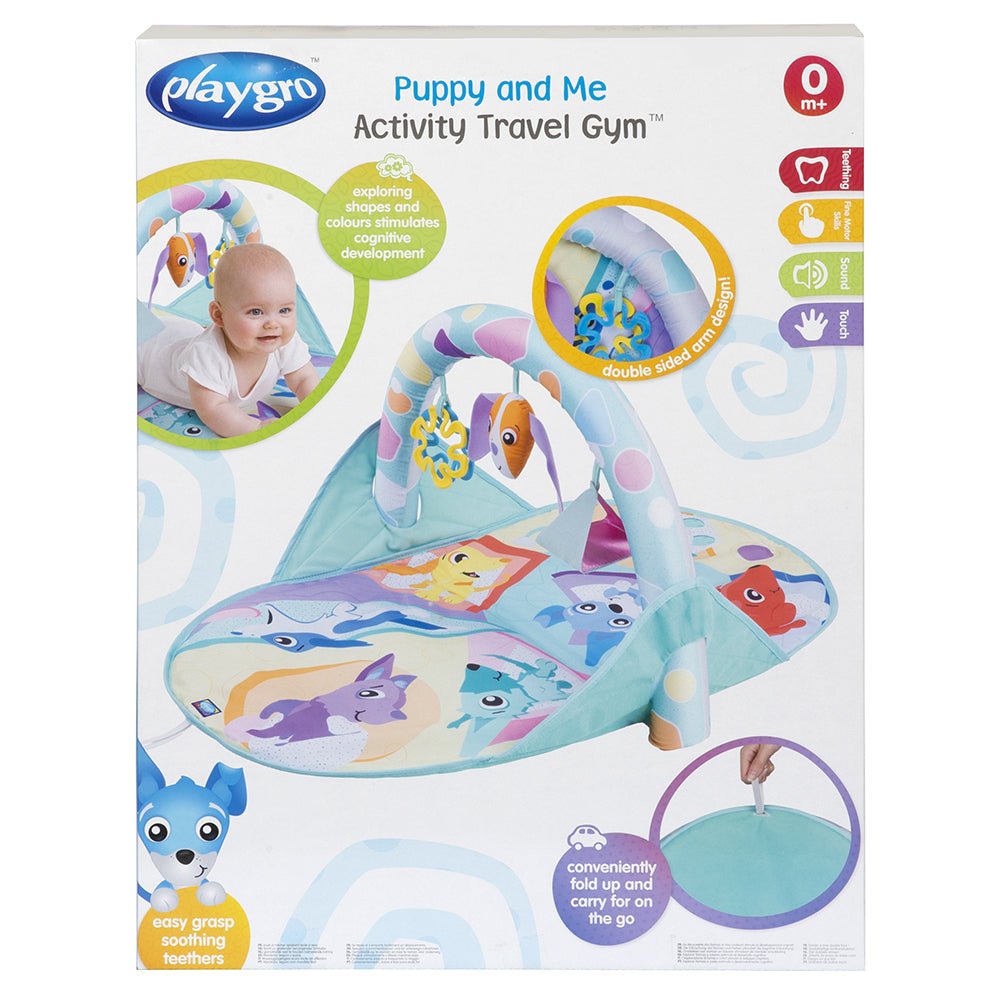 playgro Puppy and Me Activity Travel Gym - Premium for Kids in Qatar | Toysaro.com