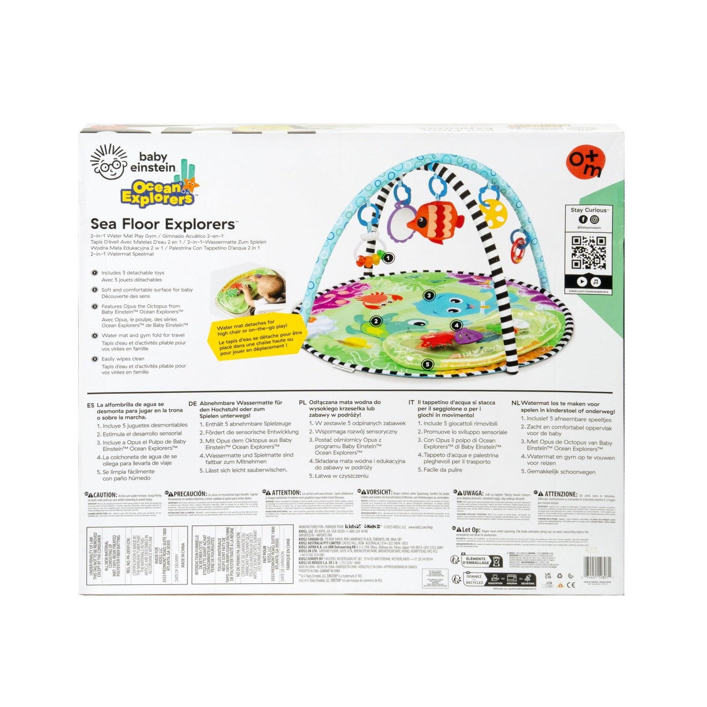 Baby Einstein™Sea Floor Explorers™ 2 - in - 1 Water Mat Play Gym - Premium for Kids in Qatar | Toysaro.com