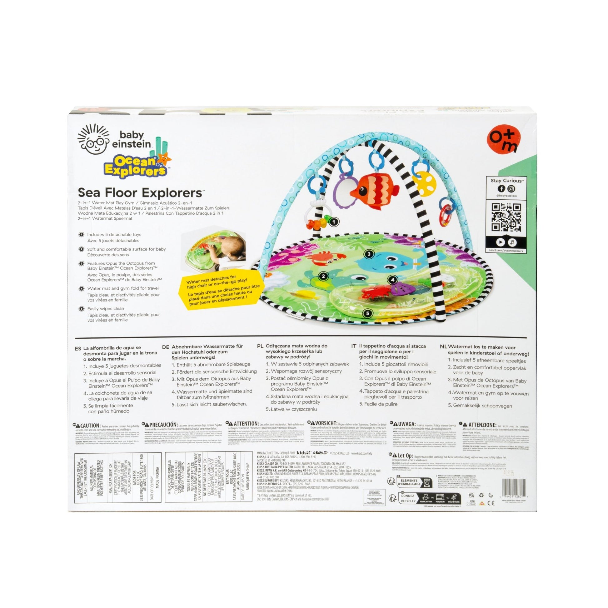 Baby Einstein™Sea Floor Explorers™ 2 - in - 1 Water Mat Play Gym - Premium for Kids in Qatar | Toysaro.com