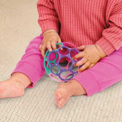 Bright Starts™Oball Classic™ Easy - Grasp Toy - Pink/Purple - Premium for Kids in Qatar | Toysaro.com