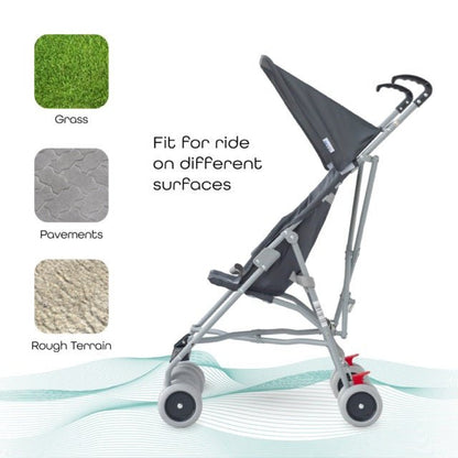 JET - ULTRA LIGHT WEIGHT/COMPACT FOLD BUGGY STROLLER (RED) MOON - Premium for Kids in Qatar | Toysaro.com
