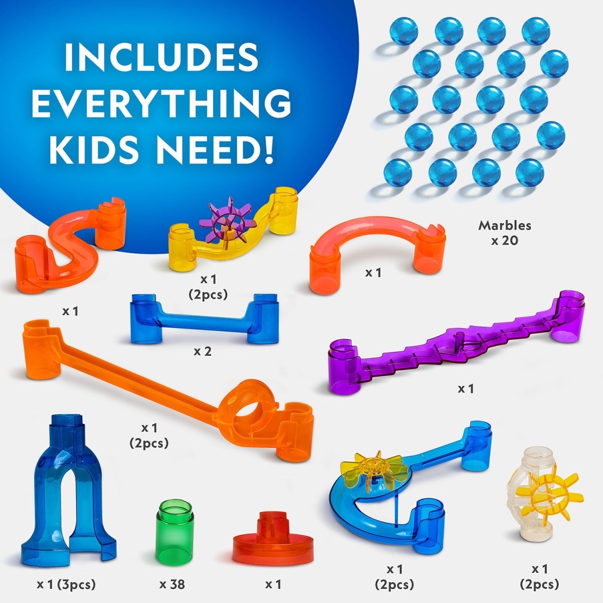 NG MOTORIZED MARBLE RUN - 75 PIECE SET - Premium for Kids in Qatar | Toysaro.com