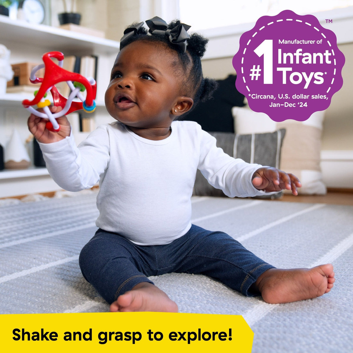 Baby Einstein™ Slide & Swirl™ Sensory Ball - Premium for Kids in Qatar | Toysaro.com