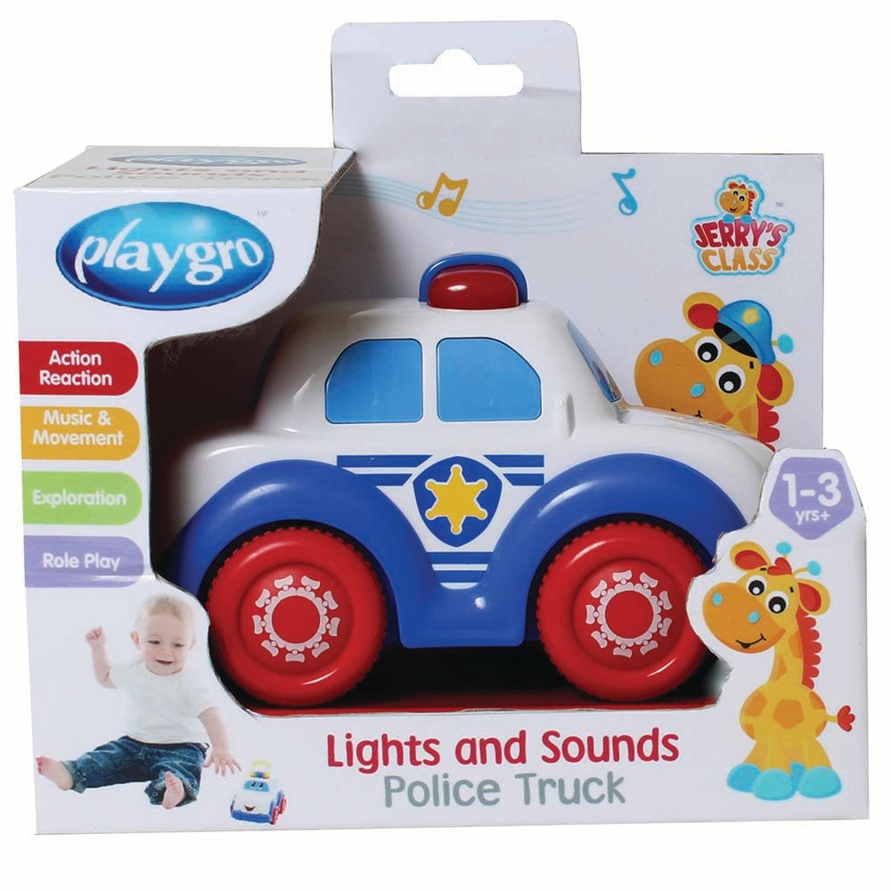 playgro Lights & Sounds Police Car - Premium for Kids in Qatar | Toysaro.com