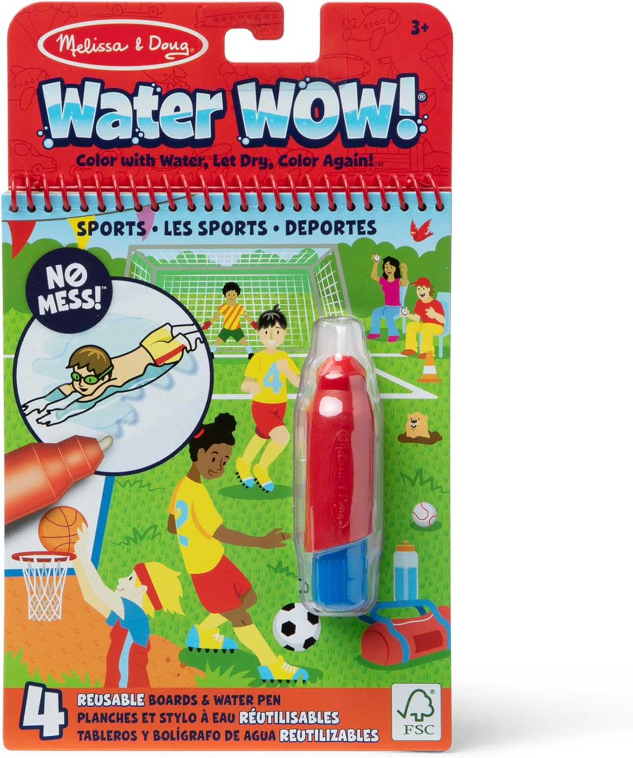 Melissa and Doug Water Wow - Sports Water Reveal Pad - Premium for Kids in Qatar | Toysaro.com