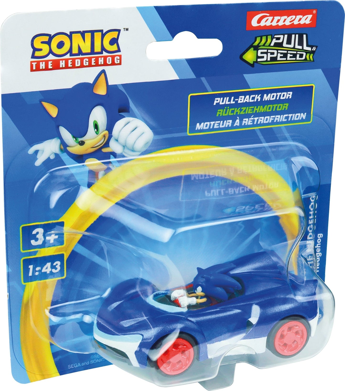 PULL N SPEED SONIC THE HEDGEHOG - SONIC BLISTER - Premium for Kids in Qatar | Toysaro.com