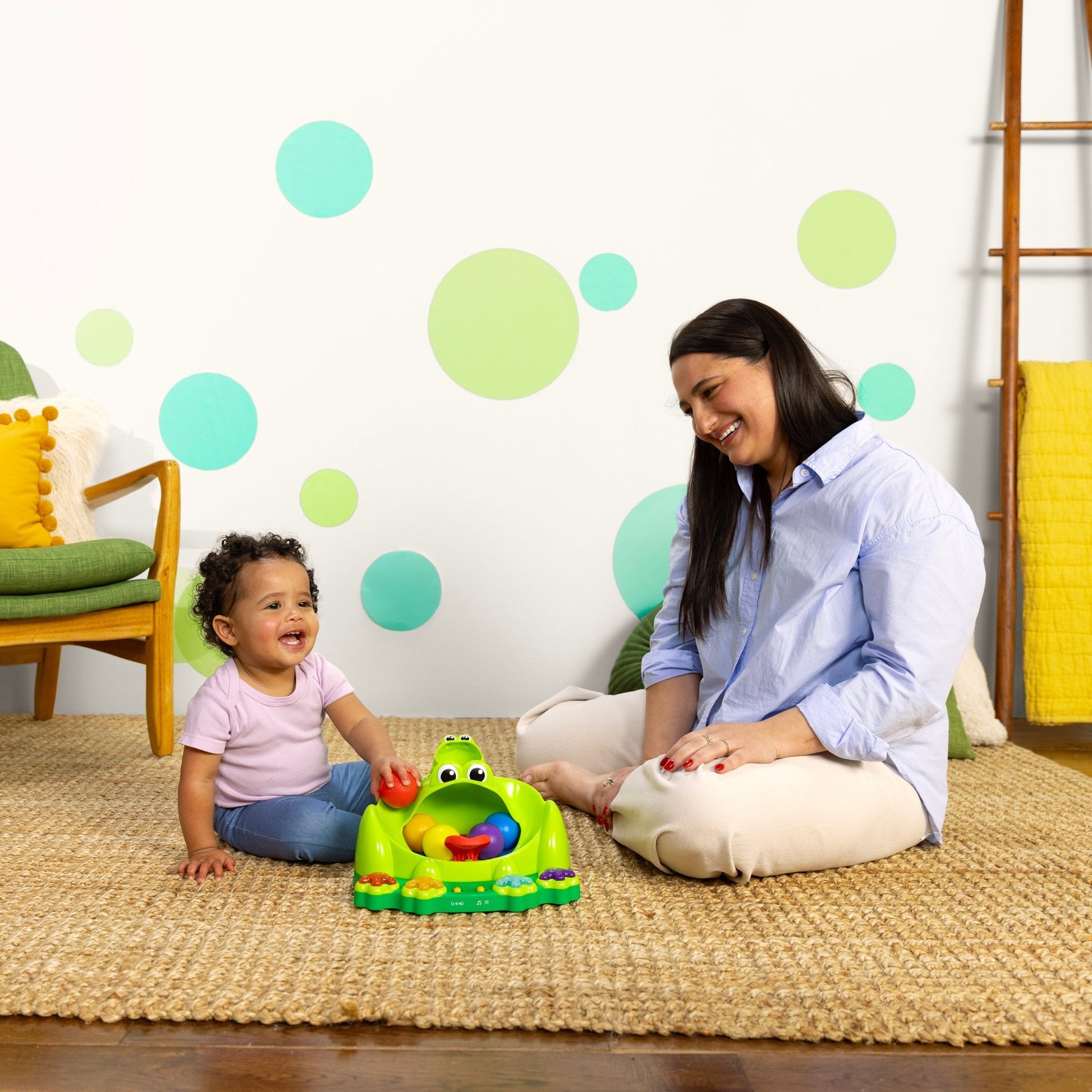 Bright Starts™ Poppin' Ball Frog™ Ball Play Toy - Premium for Kids in Qatar | Toysaro.com