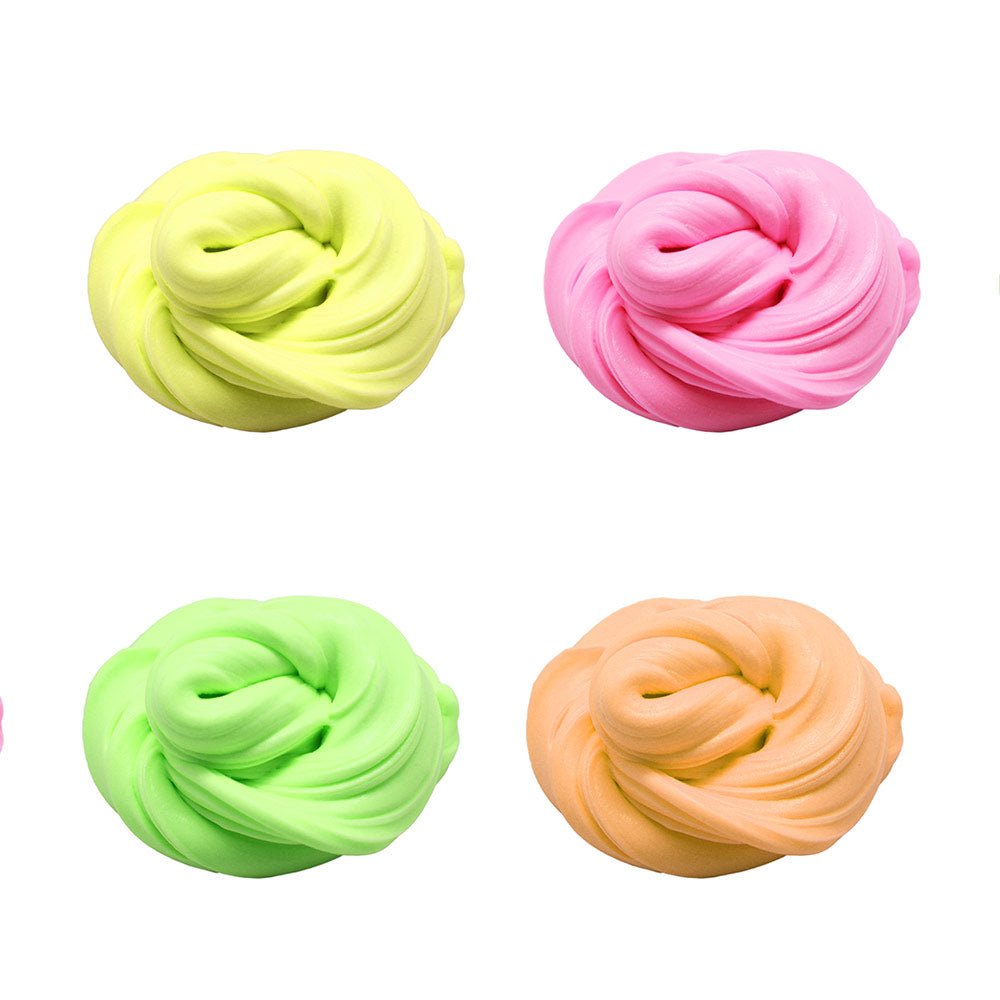 SUPER FLUFFY SLIMY on BLISTERCARD 100 gr. pink, yellow, orange and green - Premium for Kids in Qatar | Toysaro.com