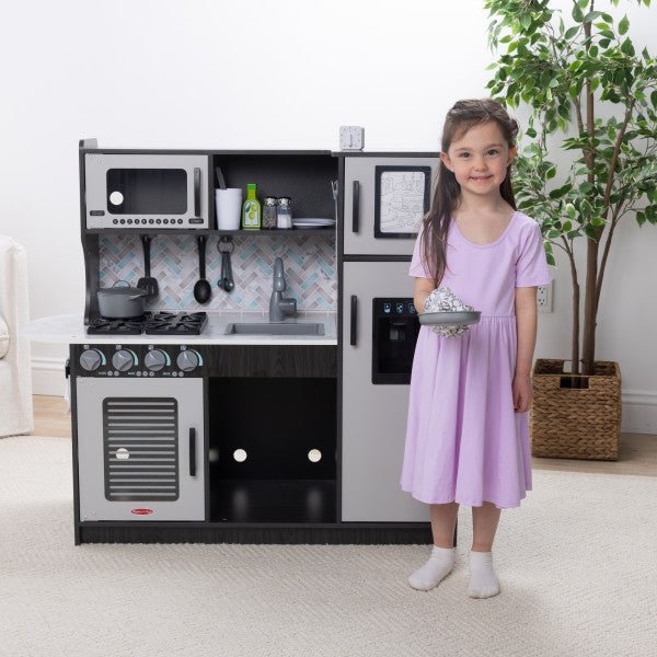 Melissa and Doug Chef's Kitchen - Charcoal - Premium for Kids in Qatar | Toysaro.com