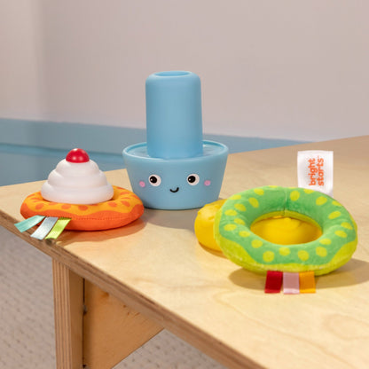 Bright Starts™ Cupcake Tower™ Stacking Toy with Teether - Premium for Kids in Qatar | Toysaro.com