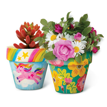 4M KidzMaker/Paint Your Own Terracotta Flower Pots - Premium for Kids in Qatar | Toysaro.com