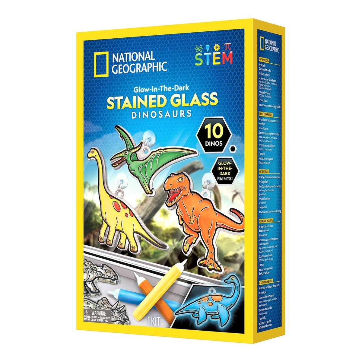 NG GID STAINED GLASS DINOSAURS - Premium for Kids in Qatar | Toysaro.com