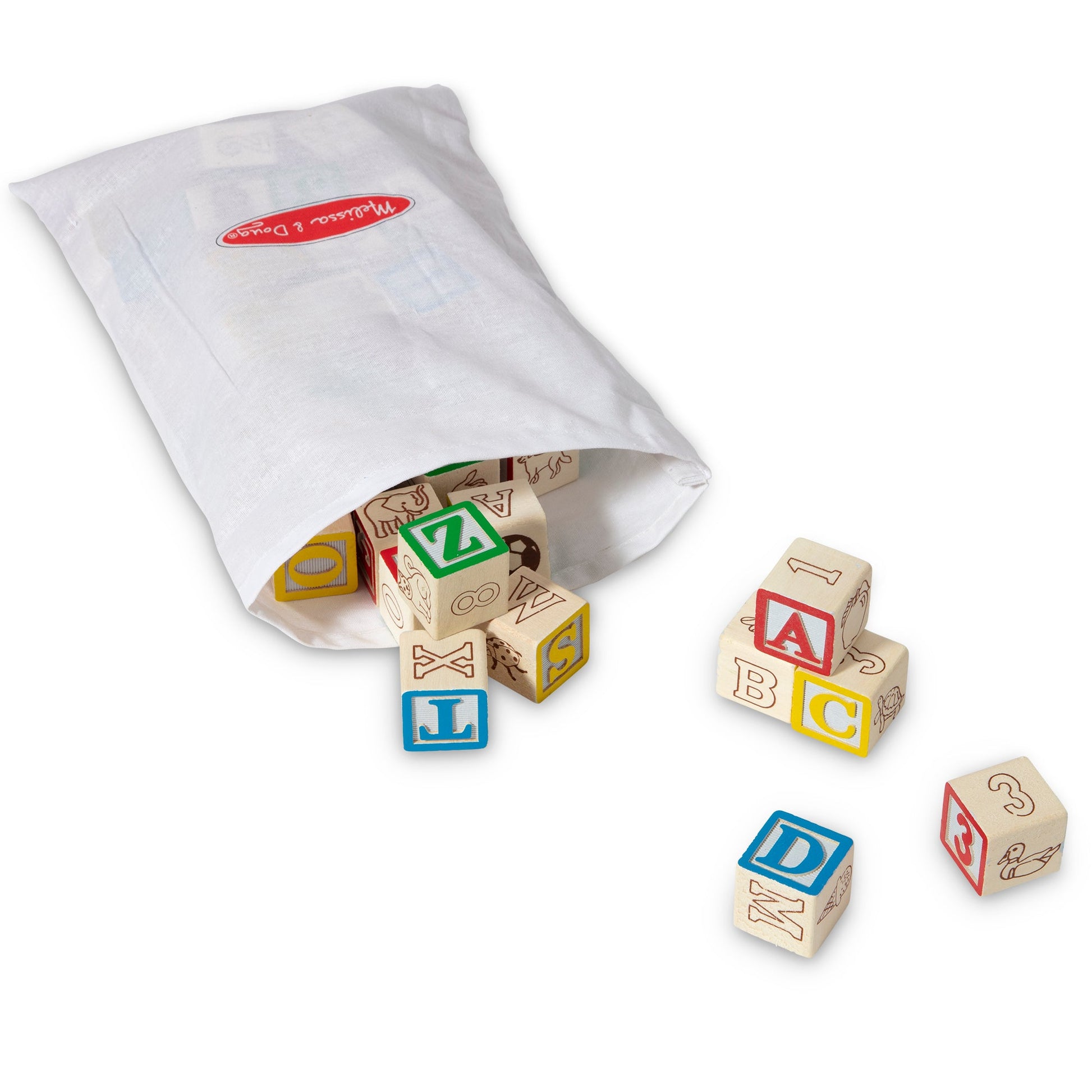 Melissa and Doug Wooden ABC/123 Blocks - Premium for Kids in Qatar | Toysaro.com