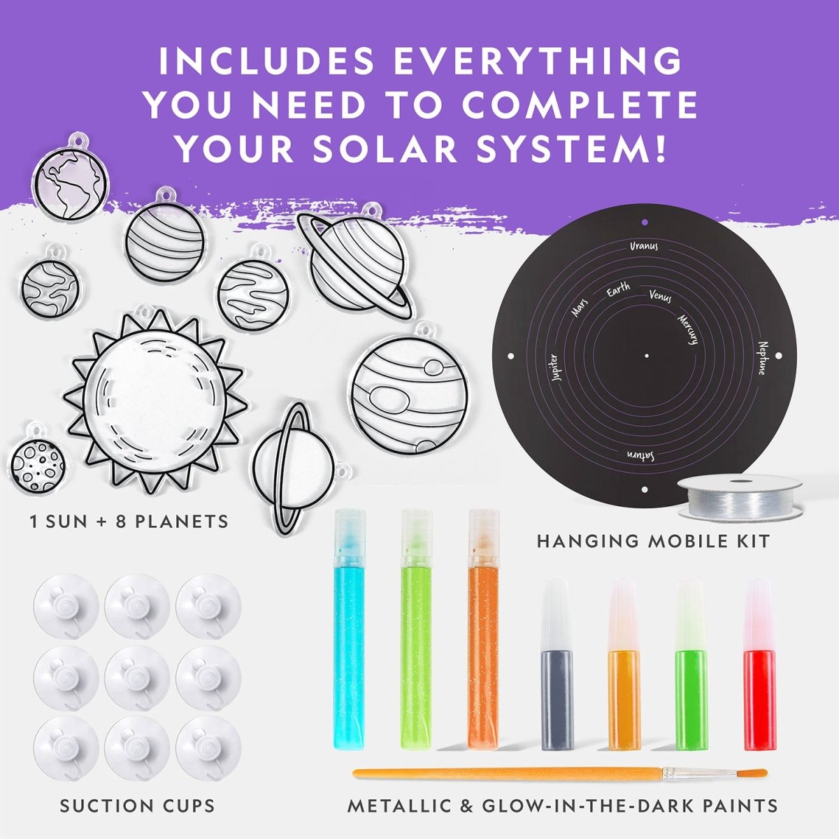 NG STAINED GLASS SOLAR SYSTEM CRAFT KIT - Premium for Kids in Qatar | Toysaro.com