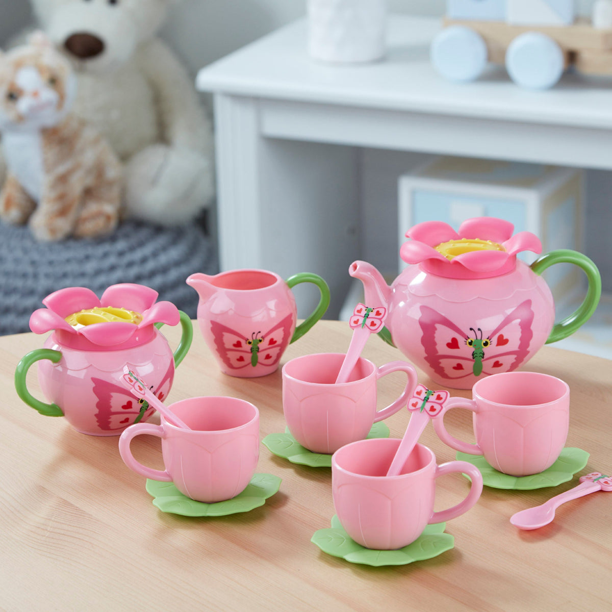 Melissa and Doug Bella Butterfly Tea Set - Premium for Kids in Qatar | Toysaro.com