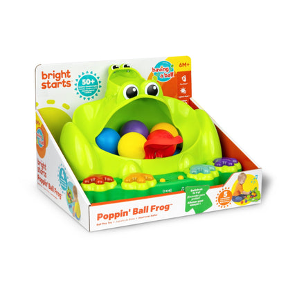 Bright Starts™ Poppin' Ball Frog™ Ball Play Toy - Premium for Kids in Qatar | Toysaro.com