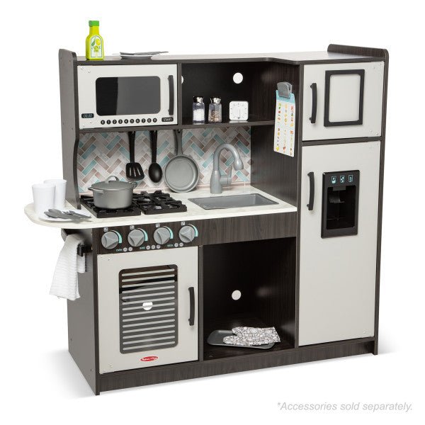 Melissa and Doug Chef's Kitchen - Charcoal - Premium for Kids in Qatar | Toysaro.com