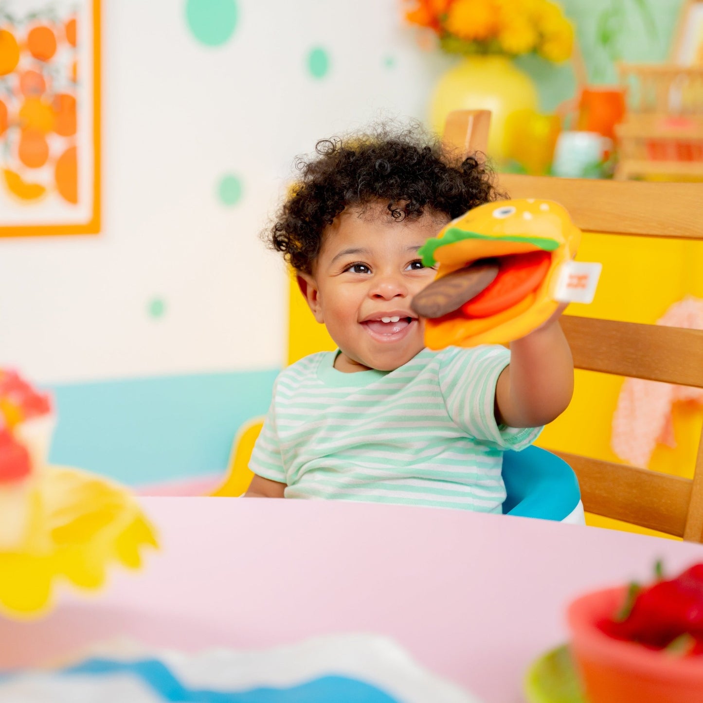 Bright Starts™Say Cheeseburger™ Teether Toy - Premium for Kids in Qatar | Toysaro.com