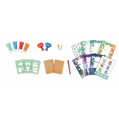 Hape Sponge Painting Fun Art Activity Paint Set - Premium for Kids in Qatar | Toysaro.com