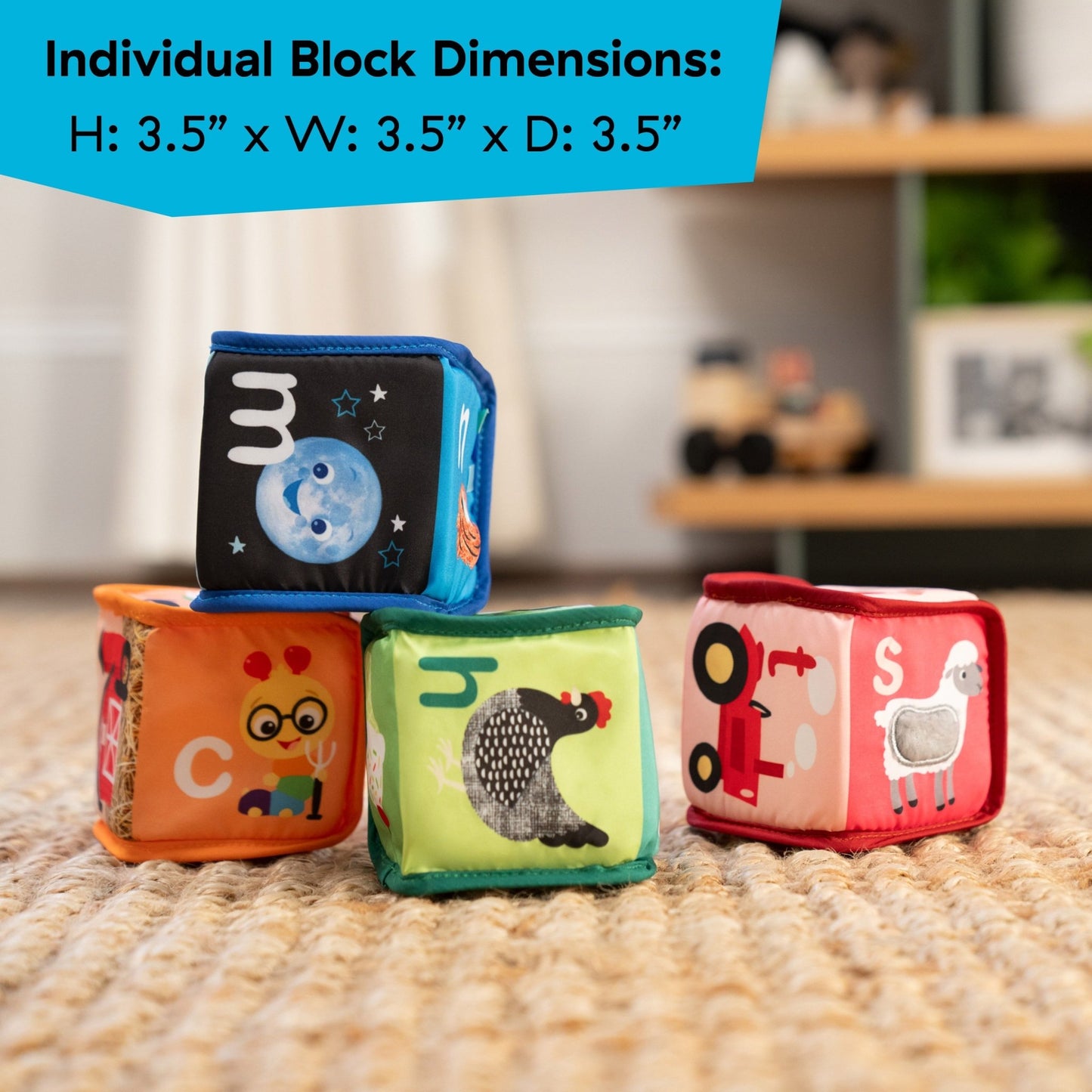 Baby Einstein™ Alpha Stacks™ Soft Blocks - Premium for Kids in Qatar | Toysaro.com